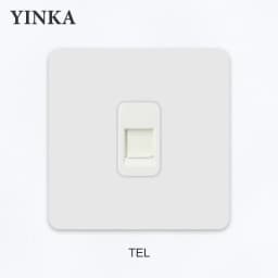 YNKA Stainless Steel Wall Light Switch White Panel with Gold Toggle ,AC110–250V Durable Scratch Resistant Decorative Wall Switch