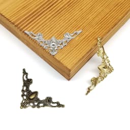 12pcs Decorative Corner Cover Edge Protector Guard for Jewelry Chest Gift Wine Wooden Box Case Book Scrapbook Photo Album Frame
