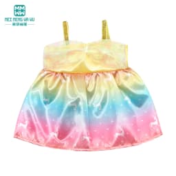 Clothes for doll fit 40cm new born doll accessories Fashion sequined jackets and dresses Christmas gifts for kids