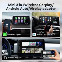 OTTOCAST MINI AIR Cube 4.0 Wireless CarPlay Android Auto Adapter  3 in 1 Dongle Airplay Screen Mirroring Dongle Car Accessories