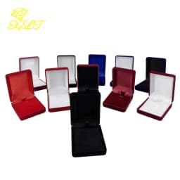 Velvet Jewelry Box For Pendant Display Gift Storage Case Necklace Holder Pendant Packaging Box Elegant Jewelry Storage