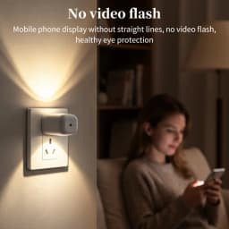 US/EU Plug LED Night Light for Bedroom Hallway Corridor Kitchen Stairs Lighting Auto On/Off Energy Saving Dusk to Dawn Lamp