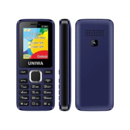 UNIWA E1801 2G Mini GSM Feature Phone 1.77 Inch 1800mAh Telephone Dual SIM Card Dual Standby Bluetooth for Elder Man Wireless FM