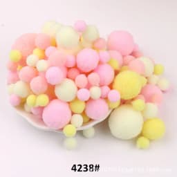 10mm To 30mm 20g Multi Size Mix Colors Pompom Fur Craft DIY Soft Pom Poms Balls Wedding Decoration Glue on Cloth Accessories