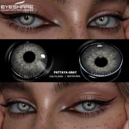 EYESHARE 1 Pair Colored Contact Lenses Natural Look Fast Delivery Brown Eye Lenses Gray Contact Green Eye Lenses Blue Lenses