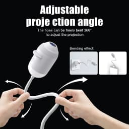 USB Starry Sky Projector Night Light 360 Bendable Flexible Hose HD Projection Car Bedroom Decor Lamp Replaceable Pattern Films