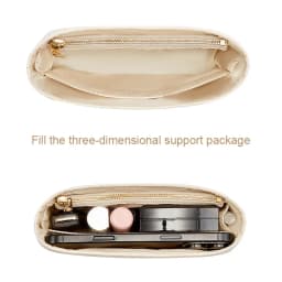 Bag Organizer Insert For The Longchamp Inner Liner Mini Pouch Handbag Inner Orderly Neat Nylon Support Bag Insert Accessories