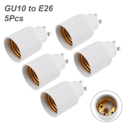 5pcs G24 G23 GU24 GU10 B22 to E26 E27 Lamp Base E26 E17 E12 to E14 Lamp Holder Converter Socket Adapter For LED Corn Bulbs Light