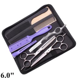 Professional Hairdressing Scissors Purple Dragon 5" 5.5" 6" 7" Japan 440C Hair Cutting Scissors Salon Thinning Scissors Z1021