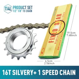 1pc 16T 18T 20T 22T 24T Single Speed Bike Freewheel Compatible With Threaded Freehub Replacement Bike Parts Bicycle Accessories