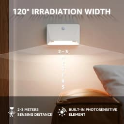 Night Lamp With Motion Sensor Rechargeable USB Wall Light LED 3 Mode Linkage Magnetic For Bedroom Bedside Stair Lights
