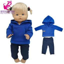 For 40 Cm Nenuco Doll Clothes 17 Inch Baby Doll Flower Shirt Pants Toys Clothing