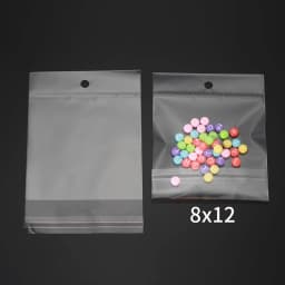 100pcs Multiple Size Clear Self-adhesive Cello Cellophane Bag Self Sealing Plastic Bags for Candy Packing Resealable Bag Jewelry