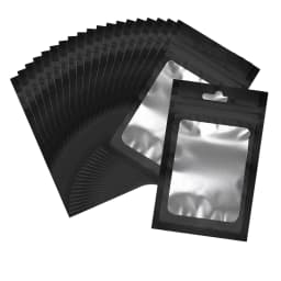 20pcs Zip Lock Bag Laser Plastic Jewelry Storage Bag DIY Earrings Necklace Bracelets Beads Gift Organizer Retail Packaging Pouch