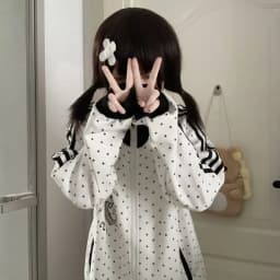 Kawaii Star Embroidery Long Sleeve Jacket Stand Collar Oversized Casual Style Spring Autumn Women's Top Y2K Soft Girl Outfit