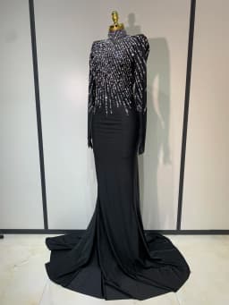 Women Sexy Long Sleeve Luxury Diamonds Maxi Long Bodycon Dresses Celebrity Elegant Red Carpet Show Evening Party Birthday Dress
