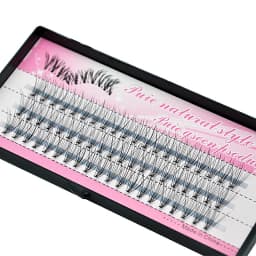 10D Mink Grafting Lashes 1 Box/60 Bundles Russia Natural C Curl False Eyelashes Individual Cluster Eyelash Makeup Wholesale