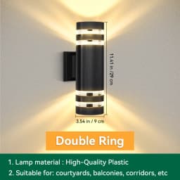 Outdoor Wall Light E27 LED Bulb Wall Light IP65 Waterproof Decor for Stairs Facade Lights Fixture Home Decor Lamp Wall Lighting