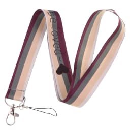 LB3010 Pink Love Neck Strap Lanyard for Key ID Card Cell Phone Straps USB Badge Holder DIY Neck Strap Hang Rope Rainbow Keychain