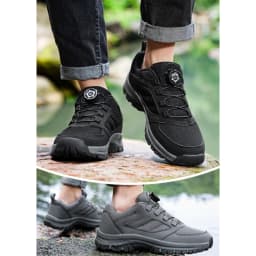 Men'S Large 39-48 Spring And Autumn Outdoor Sports Lace Rotating Buckle Comfortable Anti Slip Wear Resistant Hiking Shoes