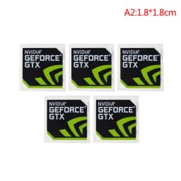 5pcs/lot NVIDIA GTX GEFORCE Sticker Label decal For LAPTOP Desktop computer