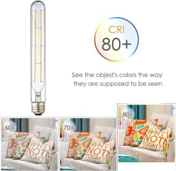100-240V 6000K LED Filament Light Bulb 110V 120V 6500K Tubular Edison Bulbs T10 T185 T225 T30 T300 Long Tube 4W 6W 8W LED Bulb
