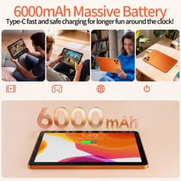 New 9 Inch Pad Android 13, Octa Core, 4GB RAM 64GB ROM, 1TB Expand, WiFi, 6000mAh Battery, Dual Camera, Google Kids' Tablet