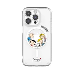 S-Snoopy Wireless Charging Case for iPhone 17 Air 16 E 15 14 13 12 Mini 11 Pro Max Transparent Acrylic Silicone Edge Hard Cover
