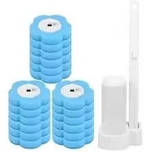 18/36Pcs Toilet Brush With Disposable Replacement Head Kits Upgrade Long Handle Bathroom Cleaning Brush For Home Wc Accessories