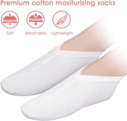 2 Pairs Moisturizing Gloves&Socks for Overnight Bedtime Heal Eczema Sleeping Lotion Hand Spa Treatment,Repair Cracked Dry Skin