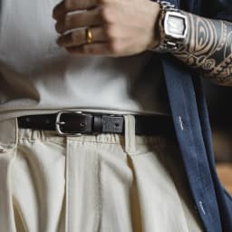 Maden Men's New Retro Black First Layer Cowhide Belt Genuine Leather Versatile Daily Belt Male Solid Color Jeans Waist Strap