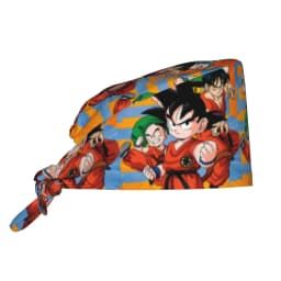 Custom DBZ Goku Japan Comic Cleaning Working Cap Cool Men Women Saiyan Scrub Cap Surgicals Hat Nurse Scrubs Hat For Dentist