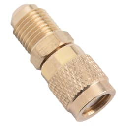 2Pcs Gold Brass Adapter Female 5/16" SAE Male 1/4" SAE Quick Coupling Tools For R410 R32 R22 Air Conditioning Adapter