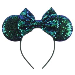 Cute Women Mouse Ears Leopard Print Headbands for Girls Baby Women Sequins 5"Bows Hair Accessories Adults Hairbands Kids Gift