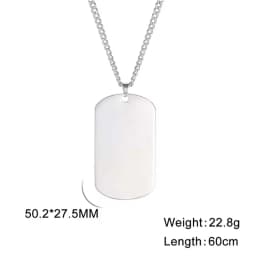 Print Photo Necklace Personalized Custom Gift For Men Woman Couple Family Father Chain Stainless Steel Memorial Souvenir Jewelry