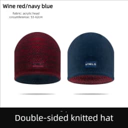 WRELS Winter Warm Two Sided Hat Unisex Windproof Outdoor Fleece Sports Hat Fishing Cycling Bonnet Hunting Camping Hiking Caps