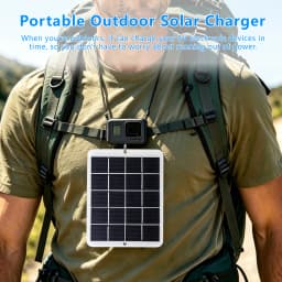 10W Portable Solar Charging Panel with USB Port, Fast Charging Power Bank, Suitable for Phones, Camping, Outdoor Travel, and Hik