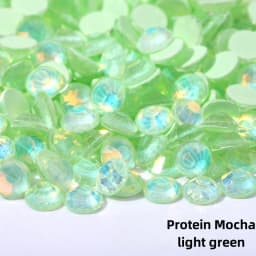 ss6-ss30Glitter Crystal Mocha Opal Non Hotfix Rhinestones Flatback Strass стразы Nails Crystals Diamond For Nail Art Nail Charms