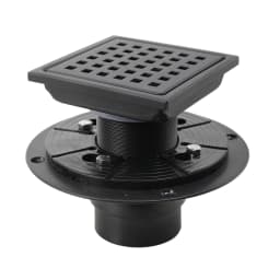 Square Shower Drain Tile Insert Anti Odor Stainless Steel Floor Drain Kit With Removable Grate Cover Hair Strainer Black Gold