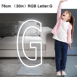76cm Large Light up Letter Sign 26 Alphabet Stand up Lighting for Wedding Birthday Party Home Bar Decor
