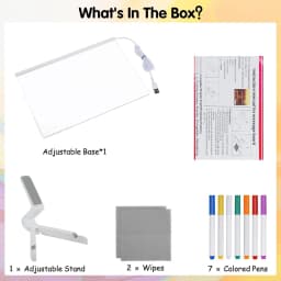 LED Note Board With Night Light 7 Colors Pen Acrylic Message Board DIY Children‘s Illuminated Drawing Board Kids Birthday Gift
