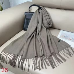 Luxury Solid Winter Scarf Women Pashmina Shawls Soft Scarves Wraps Cashmere Feel Blanket Warm Stoles for Lady Outdoor Bufanda