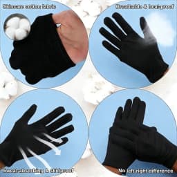 Disposable Work Gloves Thin Skincare Gloves Breathable Sweat-absorbing Non-slip Gloves for Short-time Light Duty Only