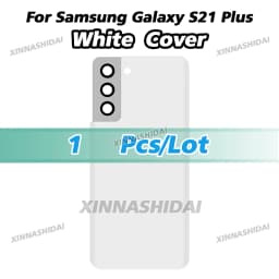 High Quality Glass Battery Cover For Samsung Galaxy S21 Plus Back Lid Door Rear Housing Case With Camera Lens Adhesive Sticker