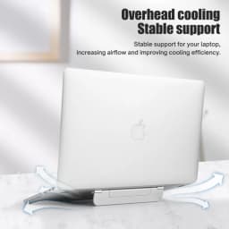Portable Laptop Stand Adjustable Riser Foldable Notebook Accessories Support for 11/13/17 Inch Macbook ABS Lnvisible Bracket