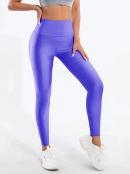 Spring And Summer New Dopamine Colored High Waisted Cropped Pants With High Elasticity Solid Color Tight Leggings For Women