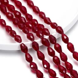 1 Strand 6-12mm Spacer Water Drop Beads AB Shine Glass Crystal Drop Pendant for DIY Earing Bracelet Jewelry Making Accessories