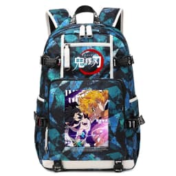 Demon Slayer Anime School Bag Large Capacity Lightweight Student Backpack for Kids Boys Girls Daily Use