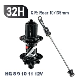 ARC Hub Mountain Bike Hub 009 HG / MS / XD 32 Holes 6 Disc Bolt J-Bend MTB Hub NBK Disc Bearings Cycle Wheel Rim Hub HG 12 Speed