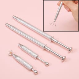 4 Claws Jewelry Beads Holder Pick-up Tool Diamond Gems Prong Holder Tweezer Catcher Grabber alloy Body Piercing Tools